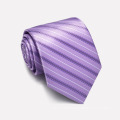 Cravates violettes tissées en polyester pour hommes
